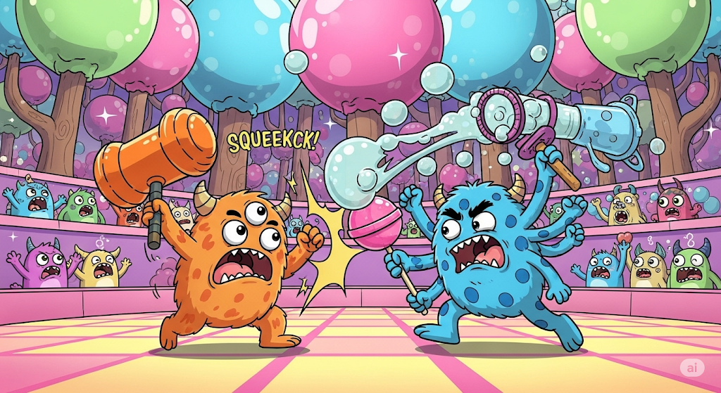 Slot bertema pertarungan antar monster lucu